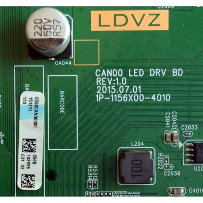 LED DRIVER / VIZIO 0558CAN00000 / Y8386856B / 1P-1156X00-4010 / 0558CAN00000 856B / CAN00 LED DRV BD / PANEL V580DJ2-QS5 Rev.M1 / MODELO D58U-D3 LFTITSAR - Imagen 3